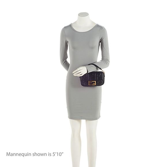 Fendi FF Embossed 1974 Mini Baguette Shoulder Bag - Picture 5 of 15